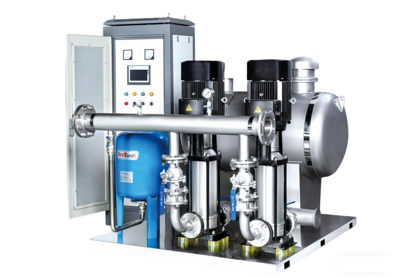 Système de pompe de surpression d'eau à pression non négative YPSN